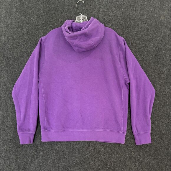 Nike Club Fleece Hoodie Men's Medium Court Purple Embroidered Swoosh BV2654-599 - Picture 3 of 8